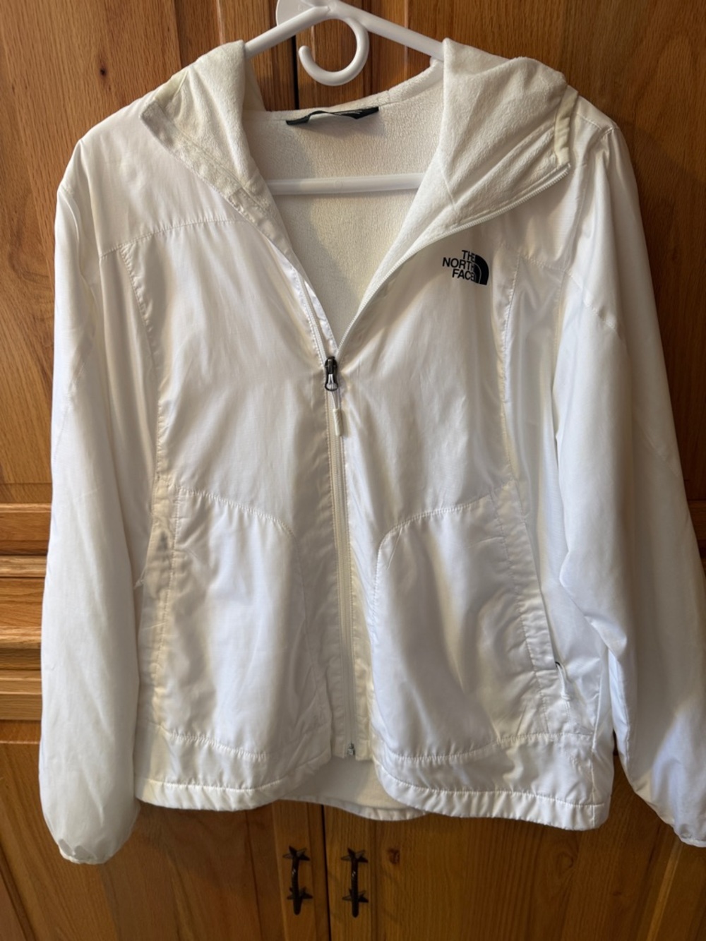 The North Face White Hooded Utility Jacket